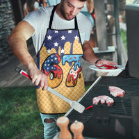 American Flag Ice Cream Drip Apron 67 Meme Gen Alpha Slang Tee - Wonder Print Shop