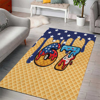 American Flag Ice Cream Drip Area Rug 67 Meme Gen Alpha Slang Tee - Wonder Print Shop