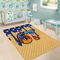 American Flag Ice Cream Drip Area Rug 67 Meme Gen Alpha Slang Tee - Wonder Print Shop