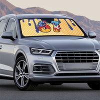 American Flag Ice Cream Drip Auto Sun Shade 67 Meme Gen Alpha Slang Tee - Wonder Print Shop