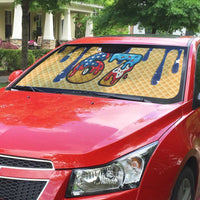 American Flag Ice Cream Drip Auto Sun Shade 67 Meme Gen Alpha Slang Tee - Wonder Print Shop