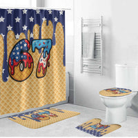 American Flag Ice Cream Drip Bathroom Set 67 Meme Gen Alpha Slang Tee - Wonder Print Shop