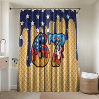 American Flag Ice Cream Drip Bathroom Set 67 Meme Gen Alpha Slang Tee - Wonder Print Shop