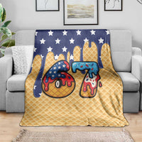 American Flag Ice Cream Drip Blanket 67 Meme Gen Alpha Slang Tee - Wonder Print Shop