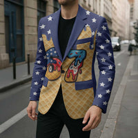 American Flag Ice Cream Drip Blazer 67 Meme Gen Alpha Slang Tee - Wonder Print Shop