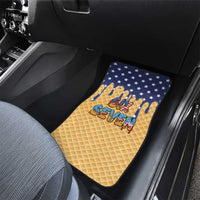 American Flag Ice Cream Drip Car Mats 67 Meme Gen Alpha Slang Tee - Wonder Print Shop