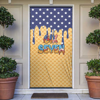 American Flag Ice Cream Drip Door Cover 67 Meme Gen Alpha Slang Tee - Wonder Print Shop