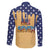 American Flag Ice Cream Drip Family Matching Off Shoulder Short Dress and Hawaiian Shirt 67 Meme Gen Alpha Slang Tee - Wonder Print Shop