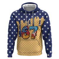 American Flag Ice Cream Drip Hoodie 67 Meme Gen Alpha Slang Tee - Wonder Print Shop