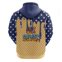 American Flag Ice Cream Drip Hoodie 67 Meme Gen Alpha Slang Tee - Wonder Print Shop