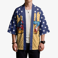 American Flag Ice Cream Drip Kimono 67 Meme Gen Alpha Slang Tee - Wonder Print Shop