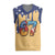 American Flag Ice Cream Drip Christmas Knitted V-Neck Vest 67 Meme Gen Alpha Slang Tee - Wonder Print Shop