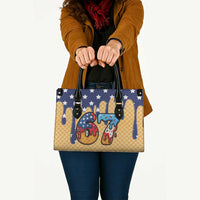 American Flag Ice Cream Drip Leather Bag 67 Meme Gen Alpha Slang Tee - Wonder Print Shop