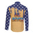 American Flag Ice Cream Drip Long Sleeve Button Shirt 67 Meme Gen Alpha Slang Tee - Wonder Print Shop