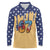 American Flag Ice Cream Drip Long Sleeve Polo Shirt 67 Meme Gen Alpha Slang Tee - Wonder Print Shop
