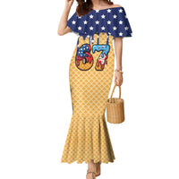 American Flag Ice Cream Drip Mermaid Dress 67 Meme Gen Alpha Slang Tee - Wonder Print Shop