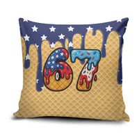 American Flag Ice Cream Drip Pillow Cover 67 Meme Gen Alpha Slang Tee - Wonder Print Shop
