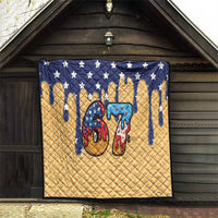 American Flag Ice Cream Drip Quilt 67 Meme Gen Alpha Slang Tee - Wonder Print Shop