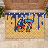 American Flag Ice Cream Drip Rubber Doormat 67 Meme Gen Alpha Slang Tee - Wonder Print Shop