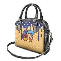American Flag Ice Cream Drip Shoulder Handbag 67 Meme Gen Alpha Slang Tee - Wonder Print Shop