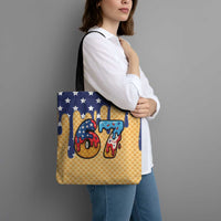 American Flag Ice Cream Drip Tote Bag 67 Meme Gen Alpha Slang Tee - Wonder Print Shop