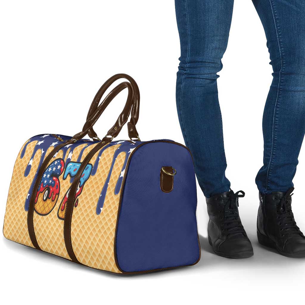 American Flag Ice Cream Drip Travel Bag 67 Meme Gen Alpha Slang Tee - Wonder Print Shop