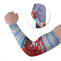 Faroe Islands Viking Santa Christmas Arm Sleeves Funny Reindeer Norse Xmas - Wonder Print Shop