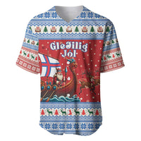 Faroe Islands Viking Santa Christmas Baseball Jersey Funny Reindeer Norse Xmas - Wonder Print Shop