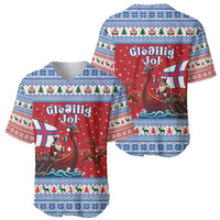 Faroe Islands Viking Santa Christmas Baseball Jersey Funny Reindeer Norse Xmas - Wonder Print Shop