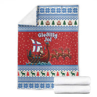 Faroe Islands Viking Santa Christmas Blanket Funny Reindeer Norse Xmas - Wonder Print Shop