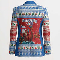 Faroe Islands Viking Santa Christmas Blazer Funny Reindeer Norse Xmas - Wonder Print Shop