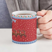 Faroe Islands Viking Santa Christmas Ceramic Mug Funny Reindeer Norse Xmas - Wonder Print Shop