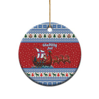 Faroe Islands Viking Santa Christmas Ceramic Ornament Funny Reindeer Norse Xmas - Wonder Print Shop