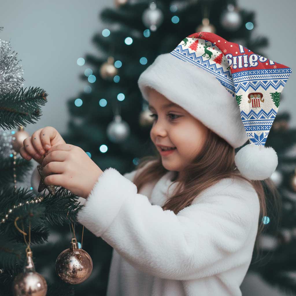 Faroe Islands Viking Santa Christmas Santa Hat Funny Reindeer Norse Xmas - Wonder Print Shop