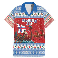 Faroe Islands Viking Santa Christmas Family Matching Mermaid Dress and Hawaiian Shirt Funny Reindeer Norse Xmas - Wonder Print Shop