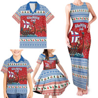 Faroe Islands Viking Santa Christmas Family Matching Tank Maxi Dress and Hawaiian Shirt Funny Reindeer Norse Xmas - Wonder Print Shop