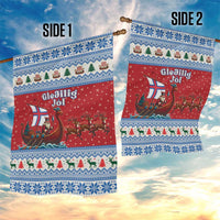 Faroe Islands Viking Santa Christmas Garden Flag Funny Reindeer Norse Xmas - Wonder Print Shop