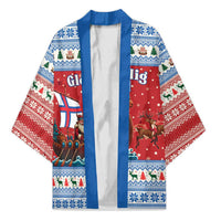 Faroe Islands Viking Santa Christmas Kimono Funny Reindeer Norse Xmas - Wonder Print Shop
