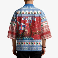 Faroe Islands Viking Santa Christmas Kimono Funny Reindeer Norse Xmas - Wonder Print Shop