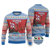 Faroe Islands Viking Santa Christmas Ugly Christmas Sweater Funny Reindeer Norse Xmas - Wonder Print Shop