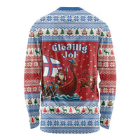 Faroe Islands Viking Santa Christmas Long Sleeve Shirt Funny Reindeer Norse Xmas - Wonder Print Shop