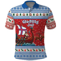 Faroe Islands Viking Santa Christmas Polo Shirt Funny Reindeer Norse Xmas - Wonder Print Shop