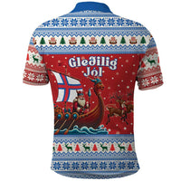 Faroe Islands Viking Santa Christmas Polo Shirt Funny Reindeer Norse Xmas - Wonder Print Shop