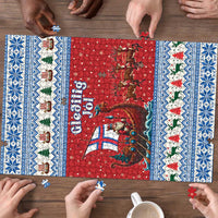 Faroe Islands Viking Santa Christmas Puzzle Funny Reindeer Norse Xmas - Wonder Print Shop