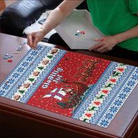 Faroe Islands Viking Santa Christmas Puzzle Funny Reindeer Norse Xmas - Wonder Print Shop