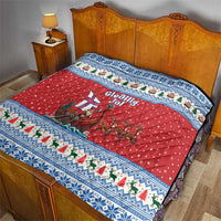 Faroe Islands Viking Santa Christmas Quilt Funny Reindeer Norse Xmas - Wonder Print Shop