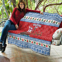 Faroe Islands Viking Santa Christmas Quilt Funny Reindeer Norse Xmas - Wonder Print Shop