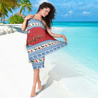 Faroe Islands Viking Santa Christmas Sarong Funny Reindeer Norse Xmas - Wonder Print Shop