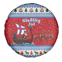 Faroe Islands Viking Santa Christmas Spare Tire Cover Funny Reindeer Norse Xmas - Wonder Print Shop