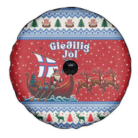 Faroe Islands Viking Santa Christmas Spare Tire Cover Funny Reindeer Norse Xmas - Wonder Print Shop